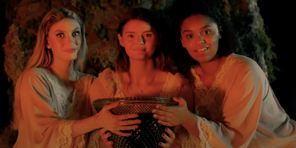 'Jena Brooks, Maddie Moore, and Lilliana Simms in "Chicks"'
